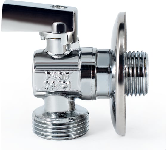Угловой шаровой кран PROFACTOR PF CHROME ручка флажок, н/н 1/2 дюйма х 3/4 дюйма PF BAV 355