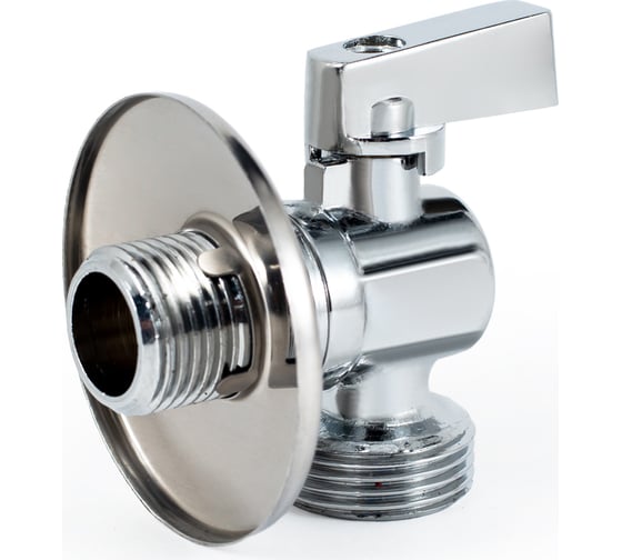 Угловой шаровой кран PROFACTOR PF CHROME ручка флажок, н/н 1/2 дюйма х 3/4 дюйма PF BAV 355