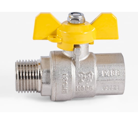 Шаровой кран для газа PROFACTOR PF GAS ручка бабочка, в/н 1/2 дюйма PF GBV 336