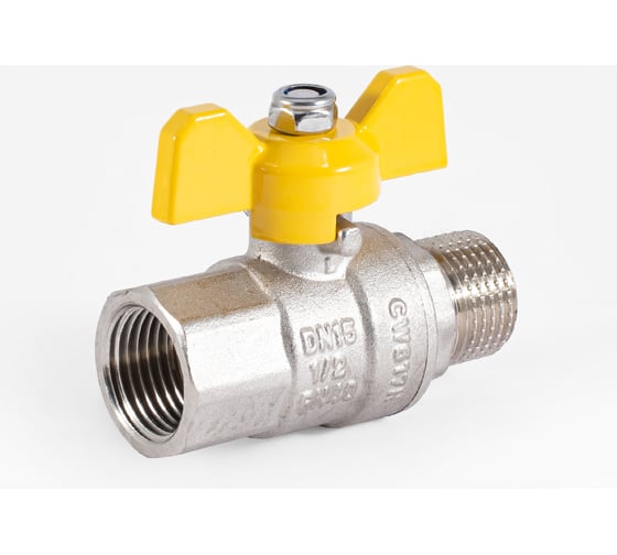 Шаровой кран для газа PROFACTOR PF GAS ручка бабочка, в/н 1/2 дюйма PF GBV 336