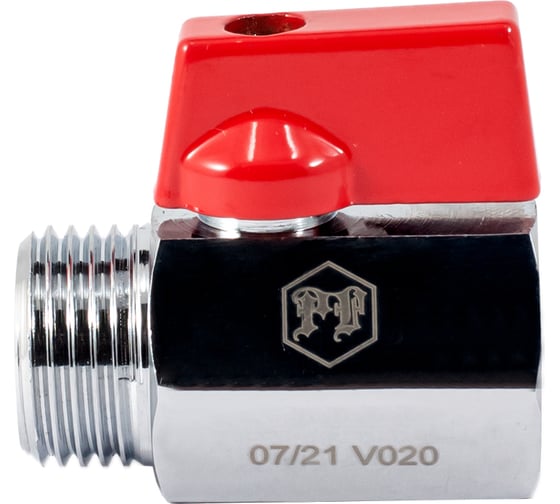 Шаровой кран PROFACTOR PF CHROME MINI для бытовой техники в/н 1/2 PF BMV 352