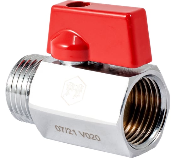 Шаровой кран PROFACTOR PF CHROME MINI для бытовой техники в/н 1/2 PF BMV 352
