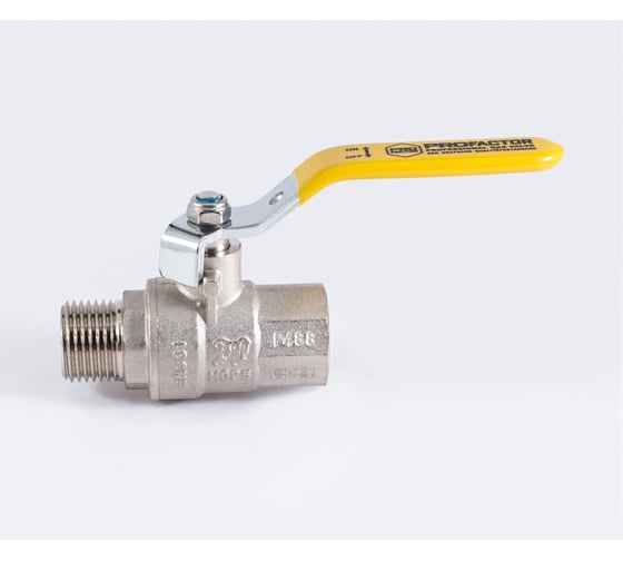 Шаровой кран для газа PROFACTOR PF GAS ручка рычаг, в/н 1/2 дюйма PF GBV 345