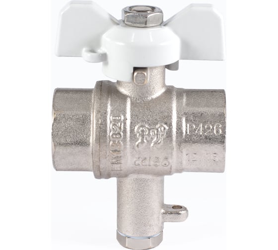 Шаровой кран PROFACTOR PF STANDARD с отводом М10 под датчик температуры, в/в 1/2 дюйма PF FBV 300M10