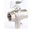 Шаровой кран PROFACTOR PF STANDARD с отводом М10 под датчик температуры, в/в 1/2 дюйма PF FBV 300M10 1