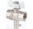 Шаровой кран PROFACTOR PF STANDARD с отводом М10 под датчик температуры, в/в 1/2 дюйма PF FBV 300M10 3