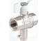 Шаровой кран PROFACTOR PF STANDARD с отводом М10 под датчик температуры, в/в 1/2 дюйма PF FBV 300M10 5
