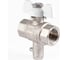 Шаровой кран PROFACTOR PF STANDARD с отводом М10 под датчик температуры, в/в 1/2 дюйма PF FBV 300M10 7