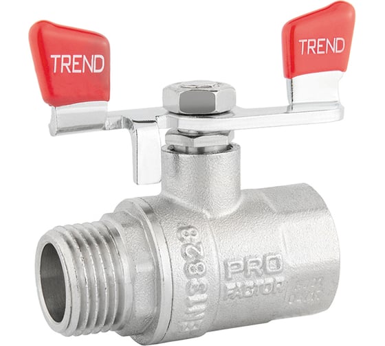 Шаровой кран PROFACTOR PF TREND в/н ручка бабочка 3/4 дюйма PF FBV 904 1