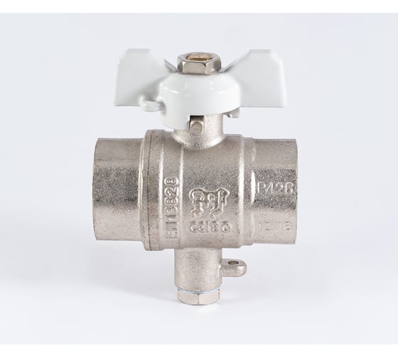 Шаровой кран PROFACTOR PF STANDARD с отводом М10 под датчик температуры, в/в 3/4 дюйма PF FBV 301M10