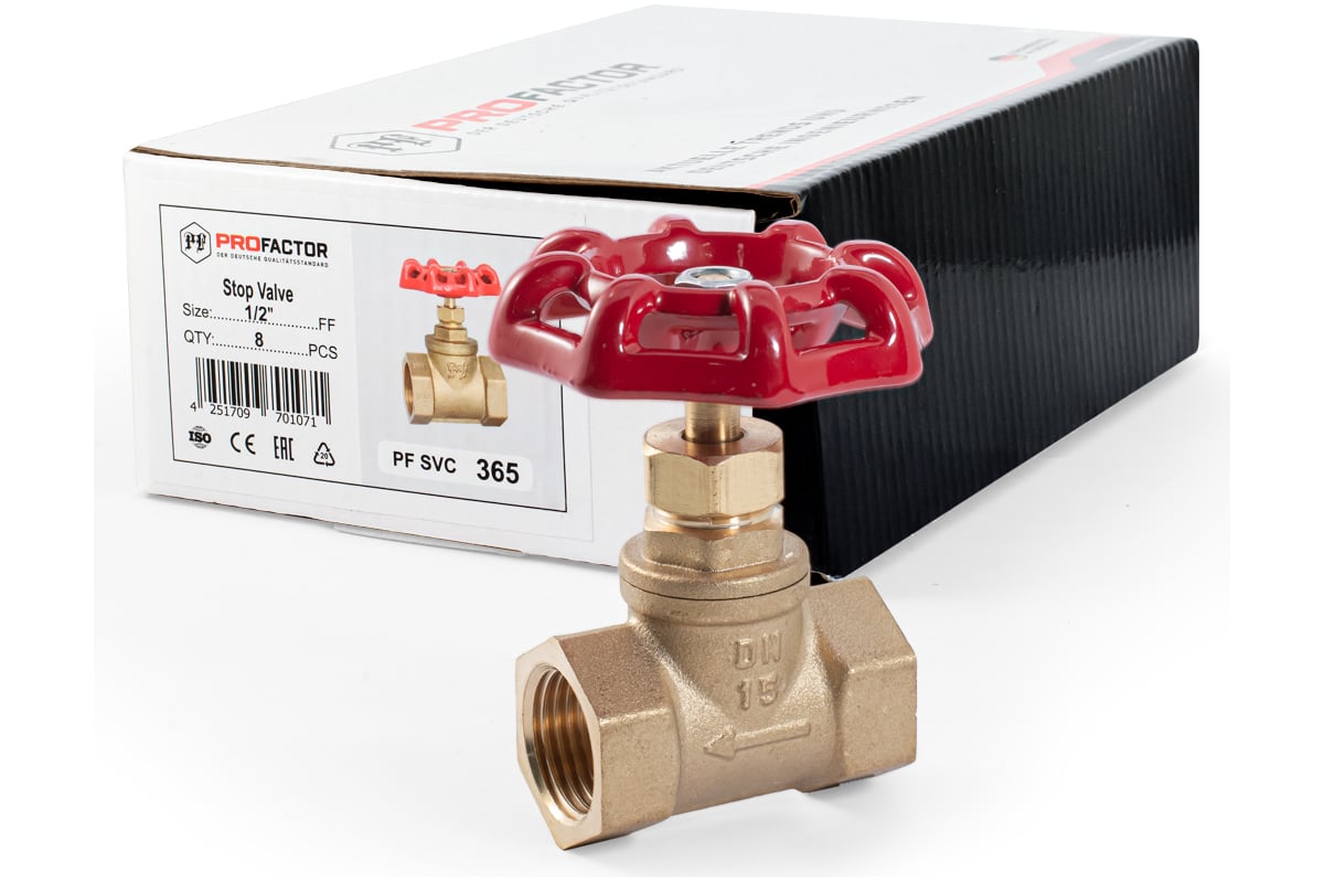 Запорно-регулировочный конусный вентиль PROFACTOR PF 1/2 дюйма PF SVC ...