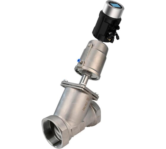 Клапан отсечной пневматический DN.ru 316-316-PVT Ду100 Ру25, ЭИП IEVP-1600 (ход 5-25мм) D110-00415 1