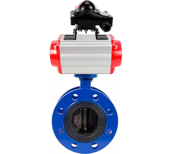 Затвор дисковый DN.ru GGG40-304-EPDM-2W-F-H Ду100 Ру16 пневмопривод SA-140, БКВ LSB-210 D050-56179 1