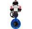 Затвор дисковый DN.ru GGG40-304-EPDM-2W-F-H Ду125 Ру16, пневмопривод DA-130, пневмораспределитель (2EM) 220VAC, БКВ LSB-410, ручной дублёр HDM-3 D050-56433 1