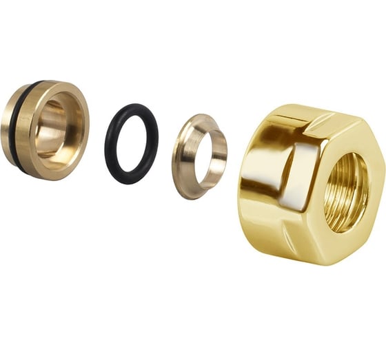 Герметичный фитинг для медной трубы SR Rubinetterie O-Ring золото 0381-1900D0E0