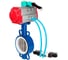 Затвор дисковый DN.ru WCB-316L-PTFE Ду80 Ру16, пневмопривод DA-083, пневмораспределитель (2EM) 220VAC, магнитный переключатель МППП-200 D050-85130 1