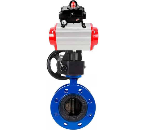 Затвор дисковый DN.ru GGG40-304-EPDM-2W-F-H Ду65 Ру16 пневмопривод DA-105, БКВ LSB-410, ручной дублёр HDM-3 D050-56437 1