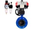 Затвор дисковый DN.ru GGG40-304-EPDM-2W-F-H Ду65 Ру16, пневмопривод DA-105, пневмораспределитель (2EM) 220VAC, ручным дублером HDM-3, БПВ D050-56715 1