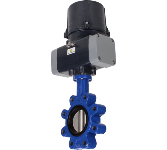 Затвор дисковый DN.ru QT450-304-EPDM-2W-Fb-H Ду150 Ру16 LUG, электропривод ЭПВП-020 220В D050-81263 1