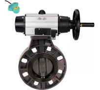 Затвор DN.ru НПВХ-НПВХ-E-2W-Fb-ISO Дн65 Ру10 пневмопривод, пневмораспр, магнитный перекл. D050-82995