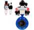 Затвор дисковый DN.ru GGG40-304-EPDM-2W-F-H Ду200 Ру16 пневмопривод DA-140, пневмораспределитель (2EM) 220VAC, БКВ LSB-210, БПВ D050-56582 1