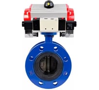 Затвор дисковый DN.ru GGG40-304-EPDM-2W-F-H Ду125 Ру16 пневмопривод DA-130, пневмораспределитель (2EM) 220VAC D050-56073