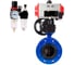 Затвор дисковый DN.ru GGG40-304-EPDM-2W-F-H Ду50 Ру16, пневмопривод DA-105, пневмораспределитель 24VDC, ручным дублером HDM-3, БПВ D050-56700 1
