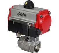 Кран шаровой DN.ru КШМП.316.230-ISO Ду100 Ру40, пневмопривод DA-083, пневмораспределитель 24VDC D160-70177