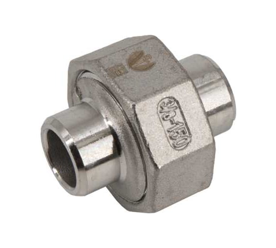 Американка NEWKEY c/c нержавеющая сталь AISI304 DN10 (3/8), (CF8), PTFE, PN16 NK-AW/W10/4