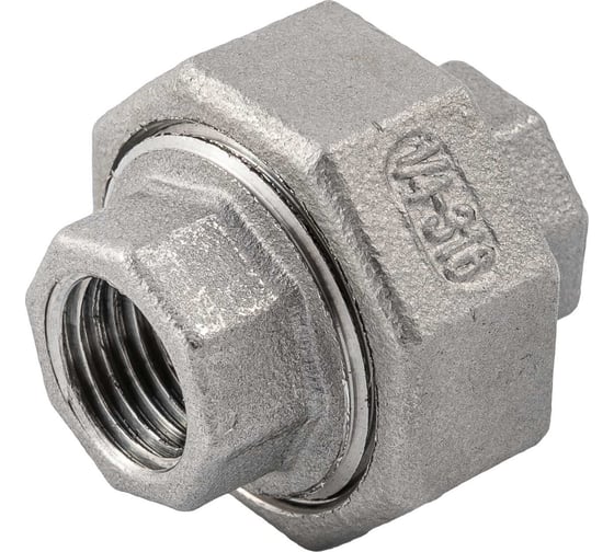 Американка NEWKEY вр/вр нержавеющая, AISI316 DN 8 (1/4), (CF8M), PTFE, PN16 NK-ADD8/6