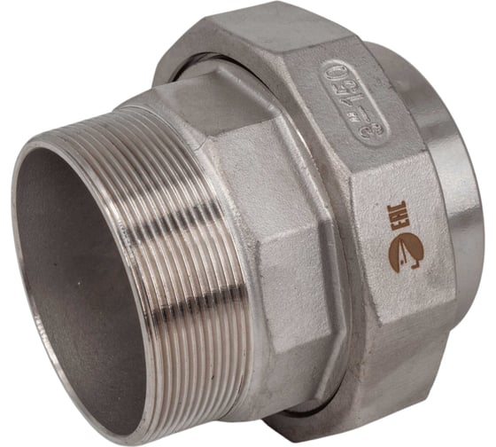 Американка NEWKEY c/нр нержавеющая сталь AISI304 DN80 (3), (CF8), PTFE, PN16 NK-AW/M80/4