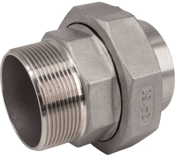 Американка NEWKEY c/нр нержавеющая сталь AISI304 DN50 (2), (CF8), PTFE, PN16 NK-AW/M50/4