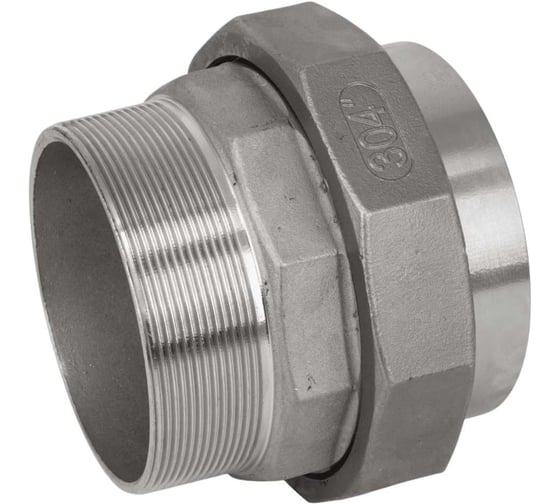 Американка NEWKEY c/нр нержавеющая сталь AISI304 DN 100 (4), (CF8), PTFE, PN16 NK-AW/M100/4