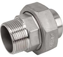 Американка NEWKEY c/нр нержавеющая сталь AISI304 DN32 (1_1/4), (CF8), PTFE, PN16 NK-AW/M32/4