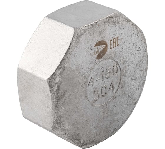 Заглушка NEWKEY В/Р 6-ти гранная нержавеющая сталь AISI304 DN 100 (4), (CF8), PN16 NK-DTP100/4 1