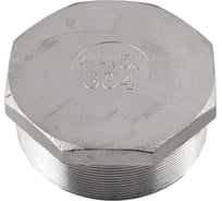 Заглушка NEWKEY Н/Р 6-ти гранная нержавеющая сталь AISI304 DN 100 (4), (CF8), PN16 NK-DT100/4