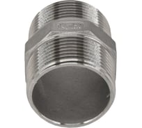 Ниппель резьбовой NEWKEY нержавеющая сталь AISI304 DN32 (1_1/4), (CF8), PN16 NK-NM32/4