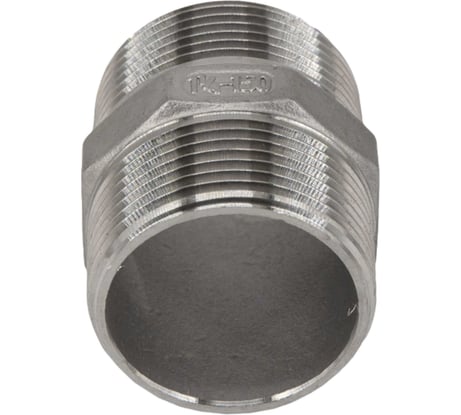 Ниппель резьбовой NEWKEY нержавеющая сталь AISI304 DN32 (1_1/4), (CF8), PN16 NK-NM32/4