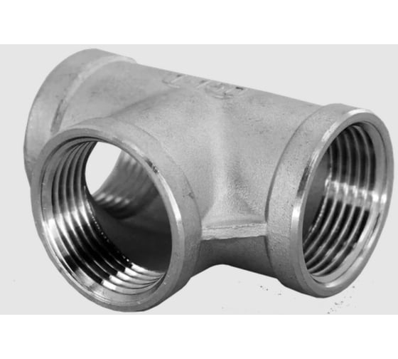 Тройник NEWKEY внутренняя резьба, нержавеющий, AISI316 DN50 (2), (CF8M), PN16 NK-DTF50/6 1