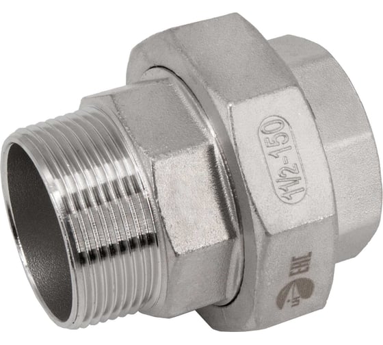 Американка NEWKEY нр/вр нержавеющая, AISI316 DN40 (1_1/2), (CF8М), PTFE, PN16 NK-ADM40/6 1