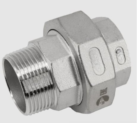 Американка NEWKEY нр/вр нержавеющая, AISI304 DN32 (1_1/4), (CF8), PTFE, PN16 NK-ADM32/4