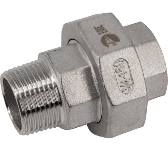 Американка NEWKEY нр/вр нержавеющая, AISI316 DN20 (3/4), (CF8М), PTFE, PN16 NK-ADM20/6