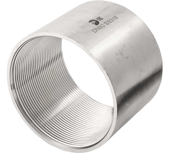 Муфта нержавеющая NEWKEY AISI316 DN80 (3), (CF8M), PN16 NK-MM80/6