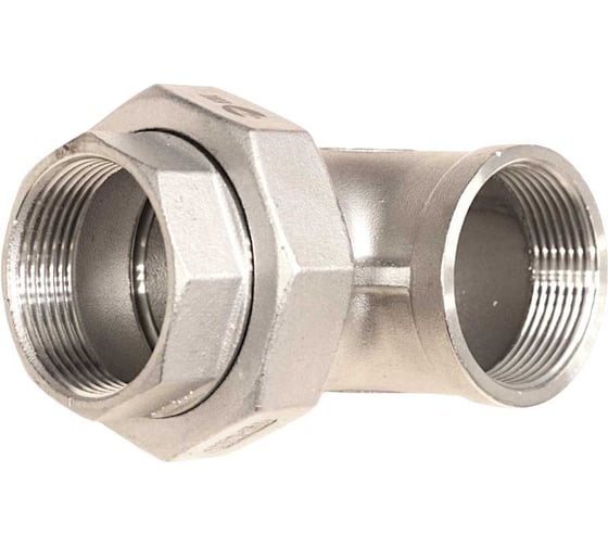 Американка угловая NEWKEY вр/вр нержавеющая сталь AISI304 DN40 (1_1/2), (CF8), PTFE, PN16 NK-ADY40/4