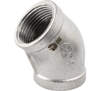 Отвод резьбовой NEWKEY вр/вр 45, нержавеющая сталь AISI304 DN25 (1), (CF8), PN16 NK-FEDD45_25/4