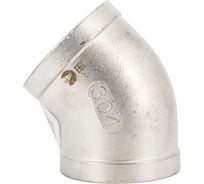 Отвод резьбовой NEWKEY вр/вр 45, нержавеющая сталь AISI304 DN80 (3), (CF8), PN16 NK-FEDD45_80/4