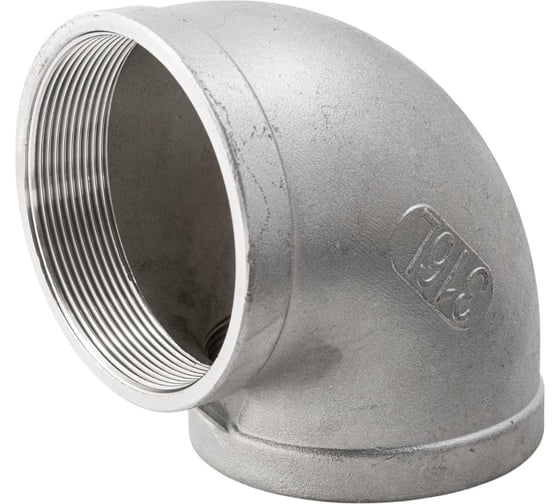 Отвод резьбовой NEWKEY вр/вр, нержавеющая сталь AISI316 DN80 (3), (CF8M), PN16 NK-FEDD80/6 1