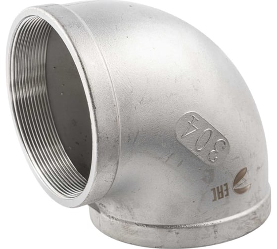 Отвод резьбовой NEWKEY вр/вр, нержавеющая сталь AISI304 DN 100 (4), (CF8), PN16 NK-FEDD100/4 1