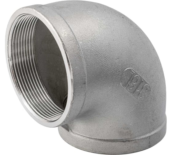 Отвод резьбовой NEWKEY вр/вр, нержавеющая сталь AISI316 DN65 (2_1/2), (CF8M), PN16 NK-FEDD65/6 1