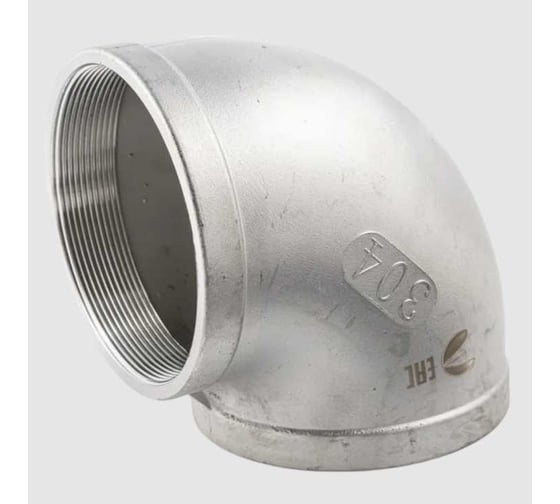 Отвод резьбовой NEWKEY вр/вр, нержавеющая сталь AISI316 DN40 (1_1/2), (CF8M), PN16 NK-FEDD40/6 1